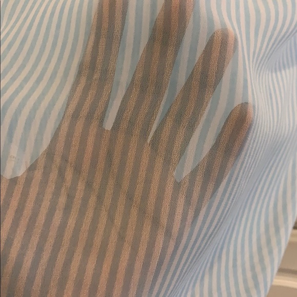Sheer Striped Button Down - Picture 3 of 3